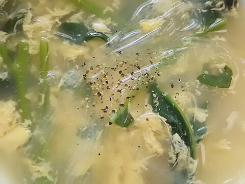 空芯菜と春雨の卵スープ(^^)